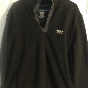 L.L. Bean Men's Black Pullover Jacket